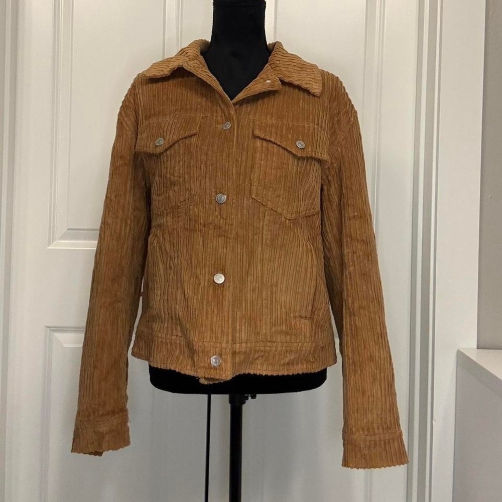 Tan Corduroy‎ Jacket — Forever 21 Medium